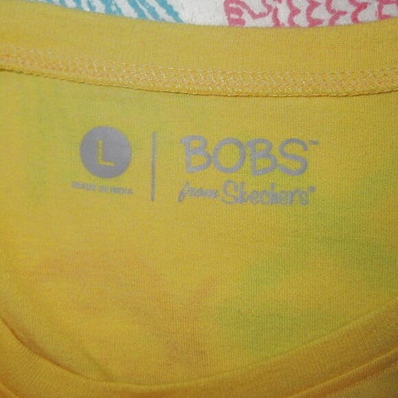 Bobs from Skechers RAINBOW Kitty CATS T-Shirt Size L GLAM Girls BOBCATS Graphic - Picture 3 of 6